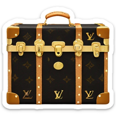 Black Luis Vuitton Trunk sticker