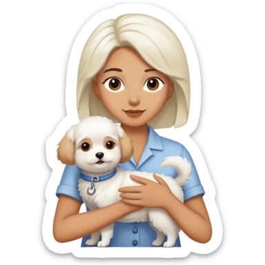 hairstylist with dog sticker