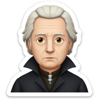 Johann Gottlieb Fichte philosopher three-quarter view sticker