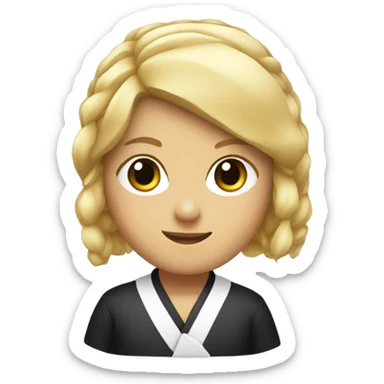 blonde sushi master with bandana sticker