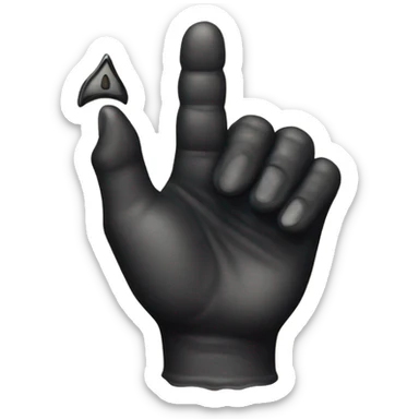 "like thumb" , vintage gothic magical style sticker