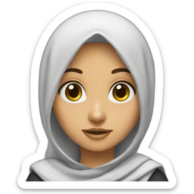 Koran girl sticker