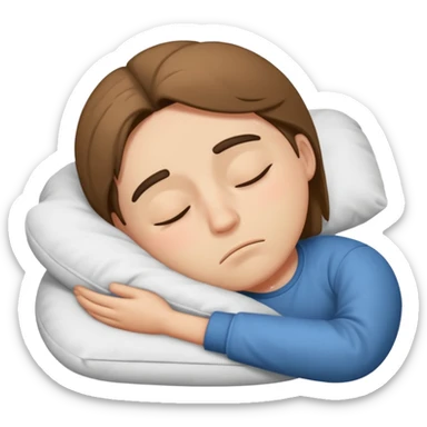 Sleepy Character zzz sticker