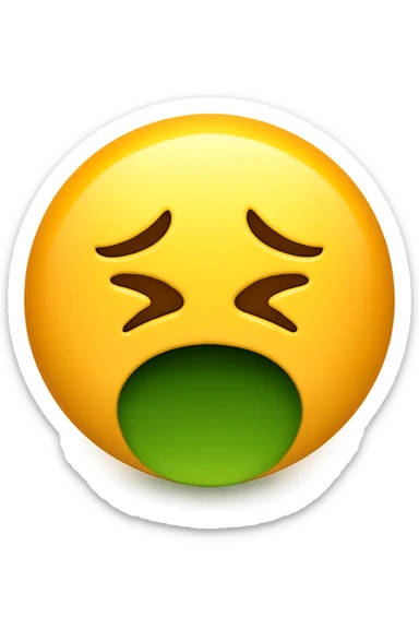 fame intensa o nausea emoji stile iphone sticker