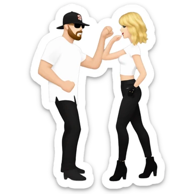 taylor swift performing eras tour with her boyfriend travis kelce vigilante sexy dance sticker