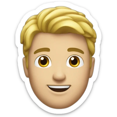 homme blanc beau sticker