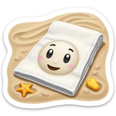 Towel – spread out on the sand sticker