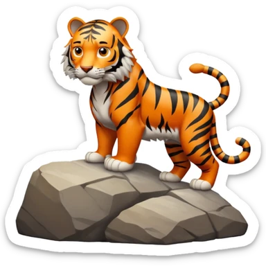 Tigre en la cima sticker