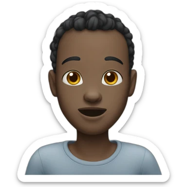 cat black ugly sticker