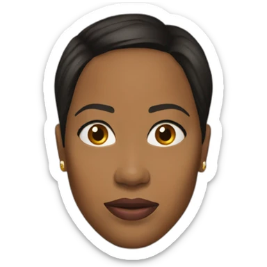 regina king head only no neck sticker