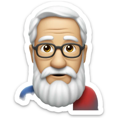 Père Noël, avec des ailes et une queue de sirène sticker