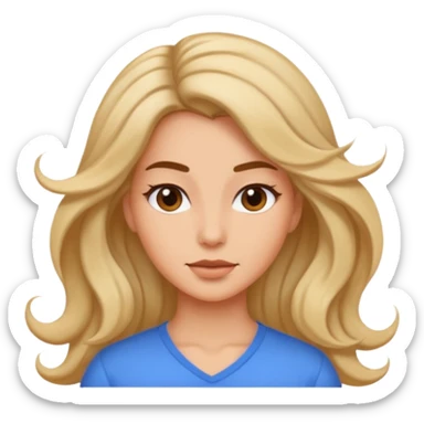 have more flow in the front of the hair sticker