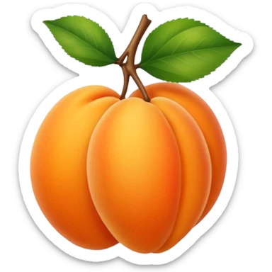 Apricot sticker