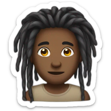 Dread locks sticker