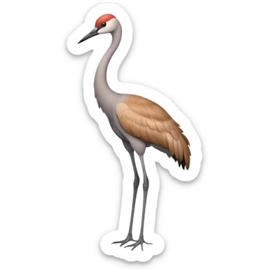 Sandhill crane bird sticker