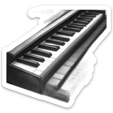 Piano à queue sticker