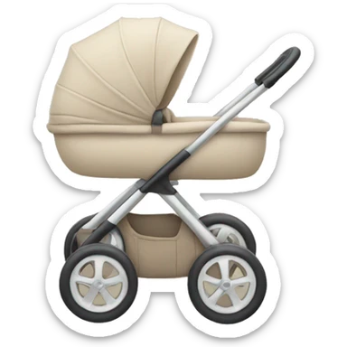Beige stroller sticker