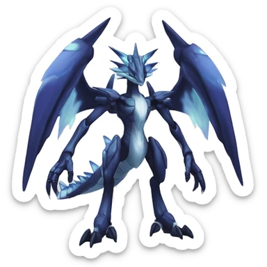  Cool Edgy Shiny Godly Ethereal Digimon-Genesect-Dialga-Reptile full body sticker