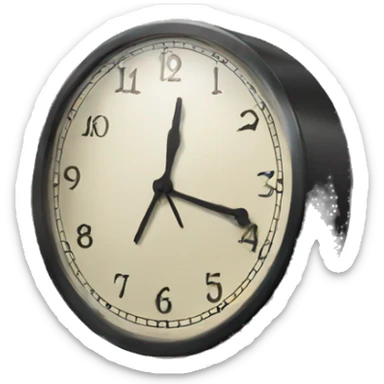 clock on the bridge sticker