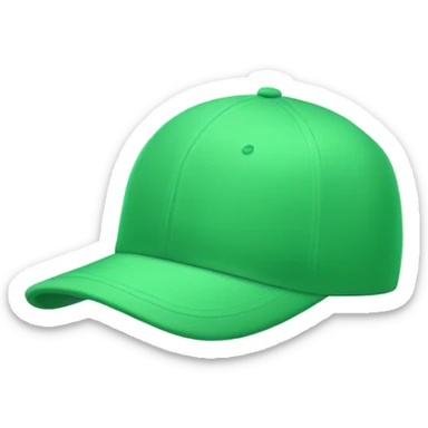 Light green baseball hat sticker