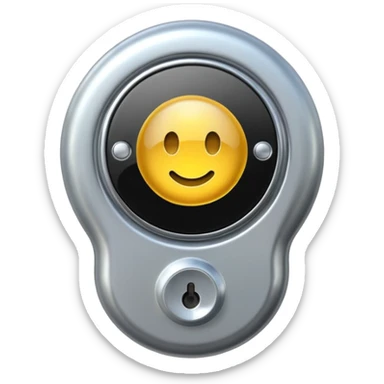 Electronic Door screen door bell sticker