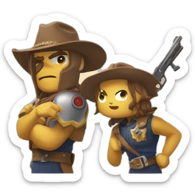 Colt et shelly brawl star sticker