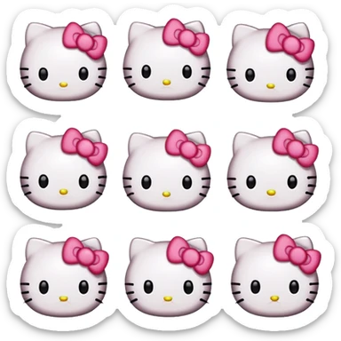 Hello kitty emojis sticker
