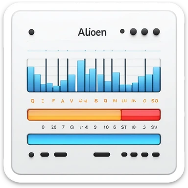 Audio equalizer interface with frequency bands and sliders sticker