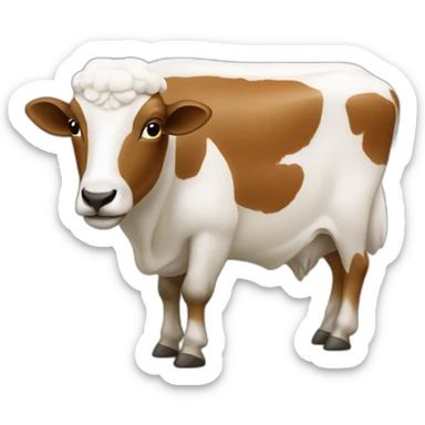 Chèvre qui tire la langue  sticker