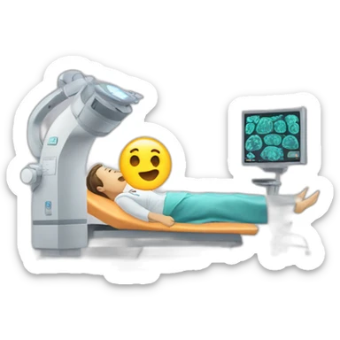 Radiologist-performing-mri sticker