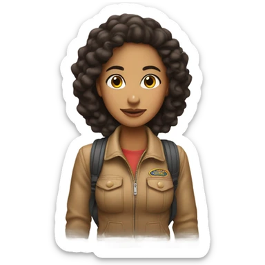 Lightskin Girl arriving in Texas on a flight sticker