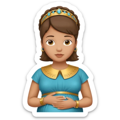 but  pregnant and in a roman collar   sticker