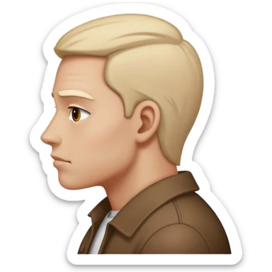 A person saying blah blah blah with their face turned away giving attitude sticker