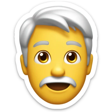 emoji smirking with a raised eyebrow  sticker