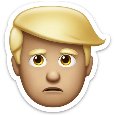 Sad Donald Trump sticker