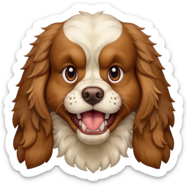 Angry cocker sticker