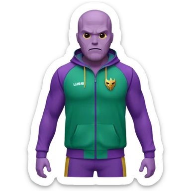 Thanos in squid game sticker