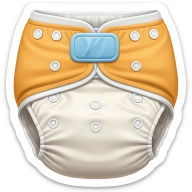 diaper with waistband sticker