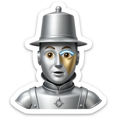 the tin man from the wizard of oZ sticker