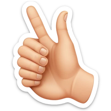 thumbs up finger gesture sticker
