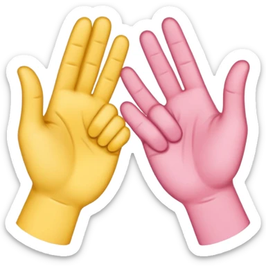 “2D yellow pinky-promise emoji, bold outline, transparent 1024×1024.”
 sticker