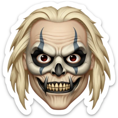 mad max fury road bad guy Immortan Joe face wish mask  sticker