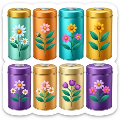 Herbal Tea Tins sticker