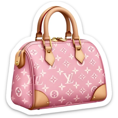 Louis Vuitton pink bag sticker