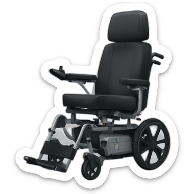 macron en fauteuil roulant sticker