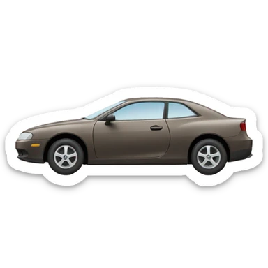 a car with rectangle windows from a side view sticker