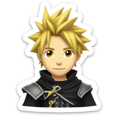 kingdom hearts roxas sticker