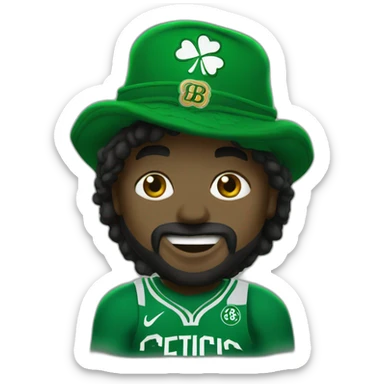 boston celtics shamrock sticker