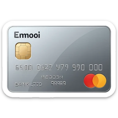 an iOS-style bank card. sticker