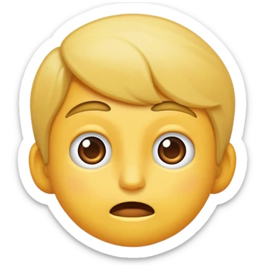 Korku temalı kız bir emote sticker